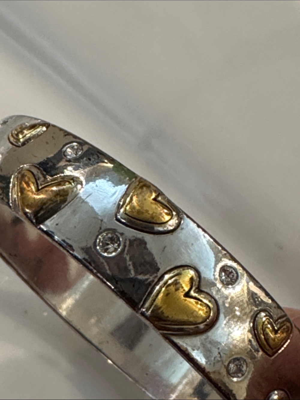 Brighton Two-Tone Heart Bracelet - Gold and Silver